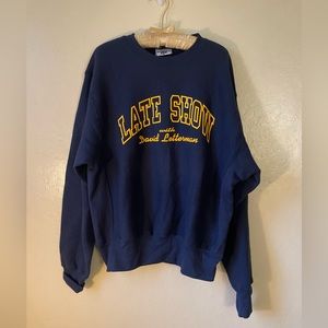 Vtg. David letterman Late show sweatshirt